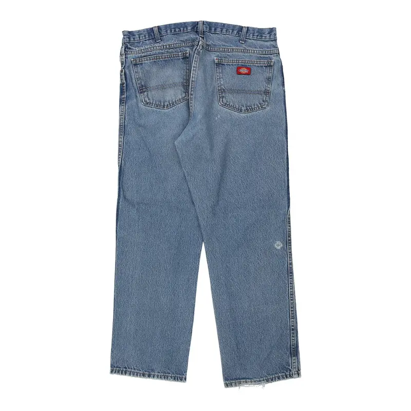 Dickies Carpenter Trousers - 37W 31L Light Wash Cotton