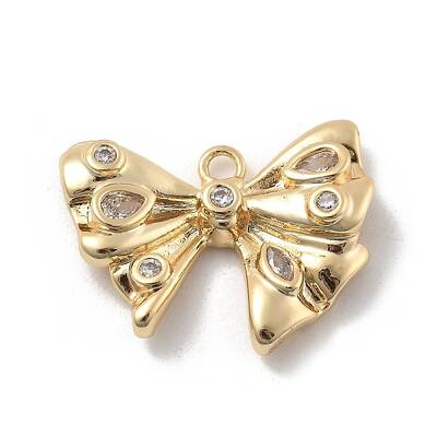 Brass Micro Pave Cubic Zirconia Pendants