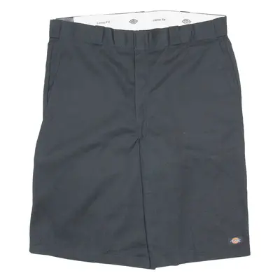 DICKIES Mens Workwear Shorts Black Loose XL W40