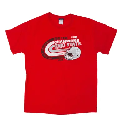 BLUE 84 Ohio State 2013 Big Ten Football USA T-Shirt Red Short Sleeve Mens L