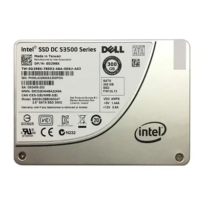 Dell D298X | 300GB Multi-Level Cell SATA 6Gb/s 2.5-Inch Solid State Drive