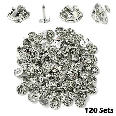 120 Sets Iron Lapel Pin Backs
