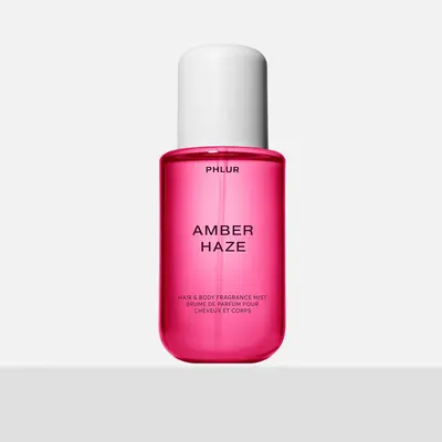 PHLUR Amber Haze Body Mist - Full Size Hair & Body Fragrance Mist with Amber, Vanilla, Saffron & Jasmine (8 fl oz)