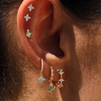 6 Counts S925 Sterling Silver Hypoallergenic Cartilage Earrings for Women  - Dainty Gold Earrings Set 14K Gold Plated Small I...
