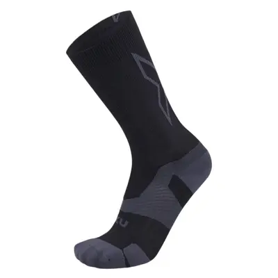 2XU Vectr Light Cushion Crew Socks - White/Grey - Small