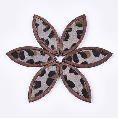 Eco-Friendly Cowhide Leather Big Pendants