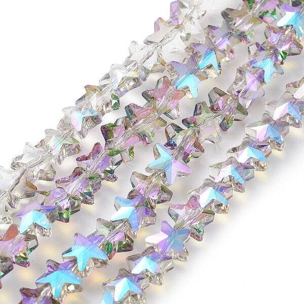 Electroplate Transparent Glass Beads