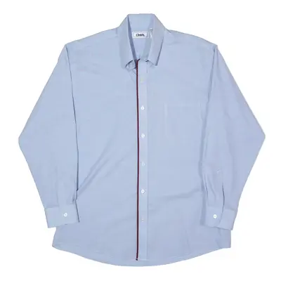 CINTAS Worker Shirt Blue Long Sleeve Mens L