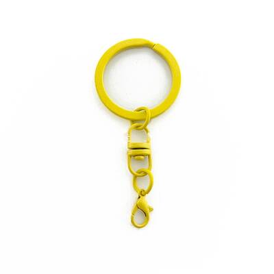Spray Painted Iron Keychain Swivel Clasps