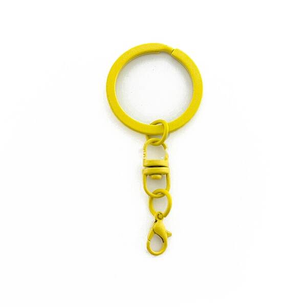 Spray Painted Iron Keychain Swivel Clasps
