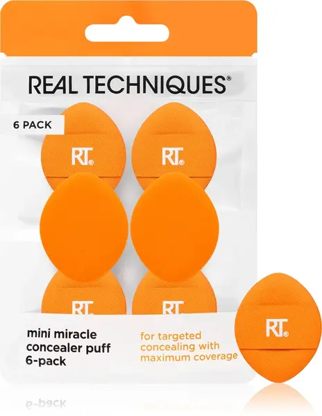 Real Techniques Mini Miracle Concealer Puff 6 Pack