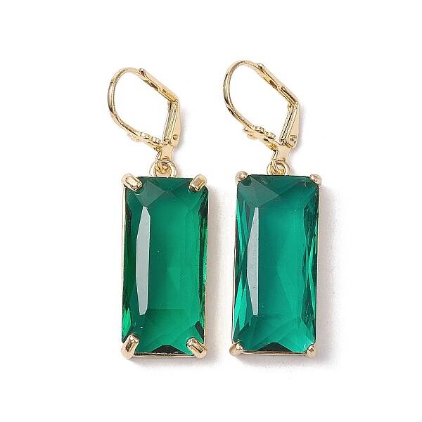 Glass Leverback Earring