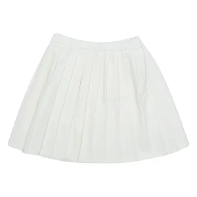 ST MICHEAL Sports Girls Pleated Skirt White Short 10Y