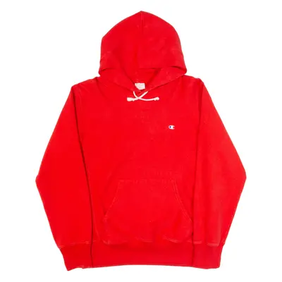CHAMPION REVERSE WEAVE Mens Red Hoodie L