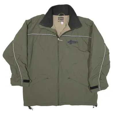 PLUSMINUS Fleece Lined Jacket Green Mens S