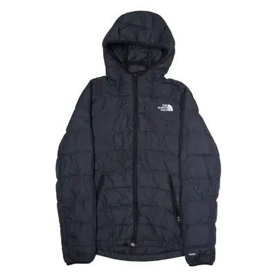 THE NORTH FACE 600 Mens Puffer Jacket Black Nylon Hooded S