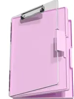 Clipboard with Storage, Folder Side Opening,  8.5 x 11 Heavy Duty Clipboard with Dual Compartment for Work, Office & School S...
