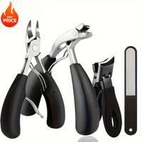Ingrown Toenail Clipper Set for Thick Nails - Heavy-Duty Podiatrist Grade, Stainless Steel Blades with Easy Grip Handle - Per...