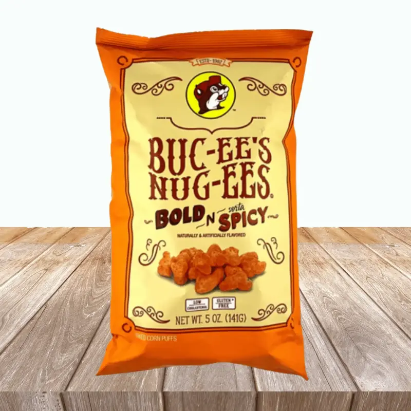 Bucee's  Bold N Sorta Spicy Beaver Nug-ee's Flavor Snack Box- Crisps and Puffs