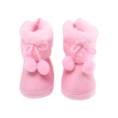 Toddler Baby Girls Boots Winter Warm Soft Sole Fluffy Cute Non Slip Shoes for Newborn Infant