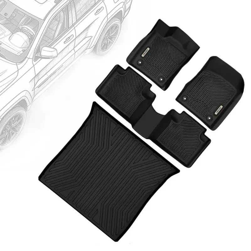 OEDRO® Floor Mats Set for 2016-2021 Jeep Grand Cherokee / 2022 Jeep Grand Cherokee WK, Custom Fit Black TPE All Weather Car ...