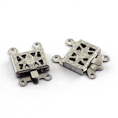 Tarnish Resistant 304 Stainless Steel Box Clasps