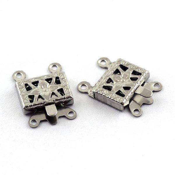 Tarnish Resistant 304 Stainless Steel Box Clasps