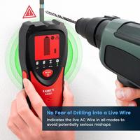 KAIWEETS Wall Scanner & Stud Finder, 4-in-1 Multifunctional Detector with LCD Display & Calibration Alarm, Detects Wood, Meta...