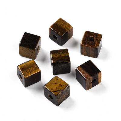 Natural Tiger Eye European Beads