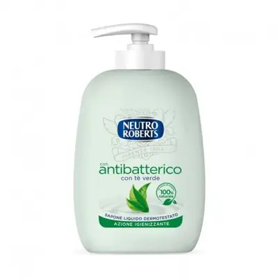 Neutral roberts Liquid Soap With Antibacterial Green Tea Sanitizing Action Dispenser200 Ml'