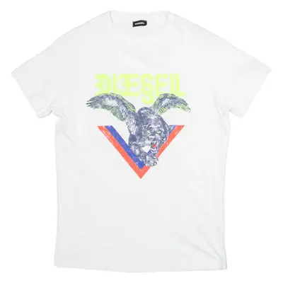 DIESEL Mens T-Shirt White M
