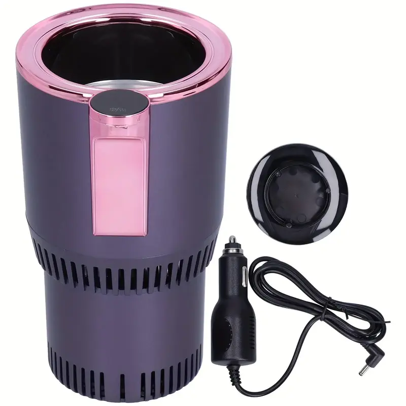 12V Car Cup Cooler & Warmer, Rapid Cooling 0°C to 60°C, 18.6oz Bottle Heater/Cooler, Portable Travel Essential for Truckers...