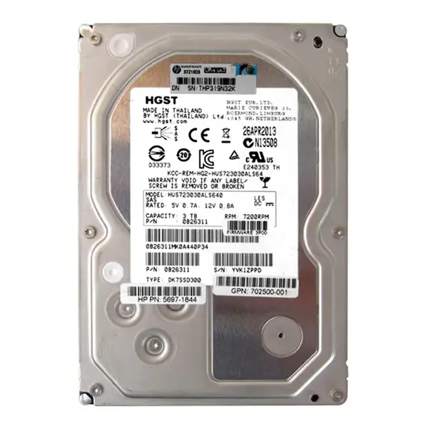 702500-001 HP 3TB 6Gb/s SAS 7200 3.5-Inch Hard Drive
