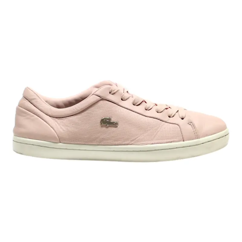 LACOSTE Sneaker Trainers Pink Leather Womens UK 6.5
