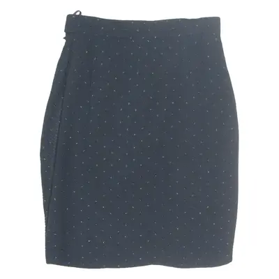 ANITA SOMMER Womens Pencil Skirt Black Knee Length Polka Dot S
