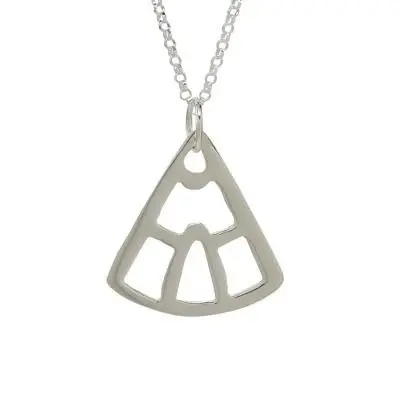 Home Naj Sterling Silver Necklace - with Sterling Cable Chain