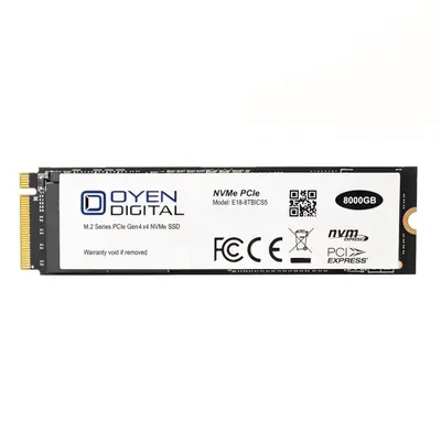 Oyen Digital E18-8TBICS5 | 8TB Triple-Level Cell PCI Express NVMe 4.0 x4 M.2 2280 Solid State Drive