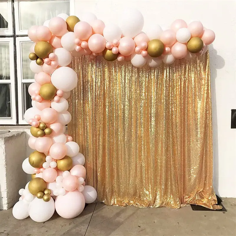 Golden Shimmery Sequin Fabric Photography Backdrop - Aperturee