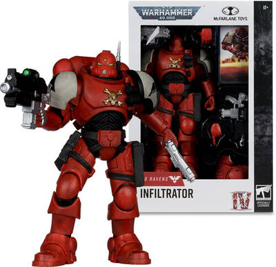 McFarlane - Warhammer 40K: Dawn of War 4 - Blood Ravens - 7 Sergeant Infiltrator (Dawn of War 4) Action Figure