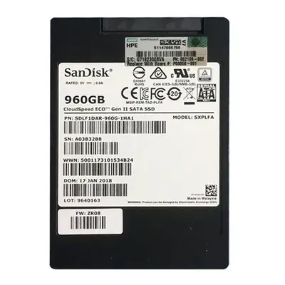 HP P00859-001 | 960GB SATA 6Gb/s Mixed Use 2.5-Inch SPS-DRV Solid State Drive