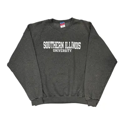 Southern Illinois University Champion College Sweatshirt - 2XL Grey Cotton Blend