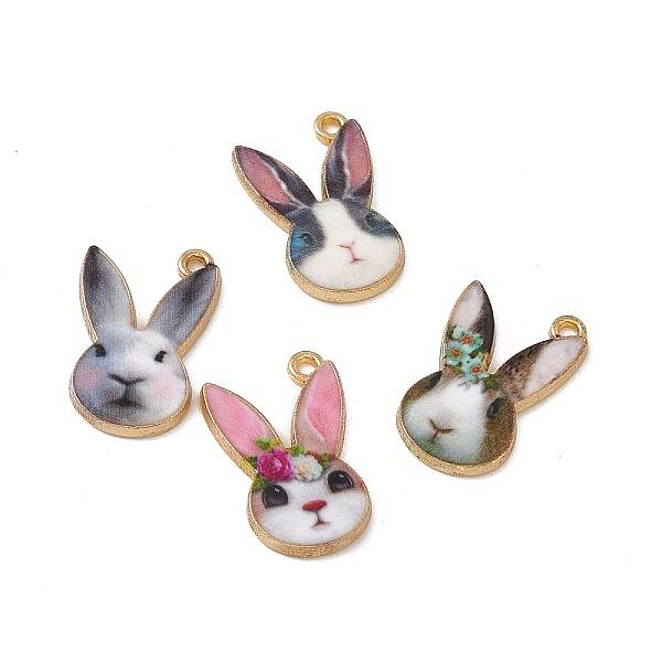 Rack Plating Alloy Enamel Pendants