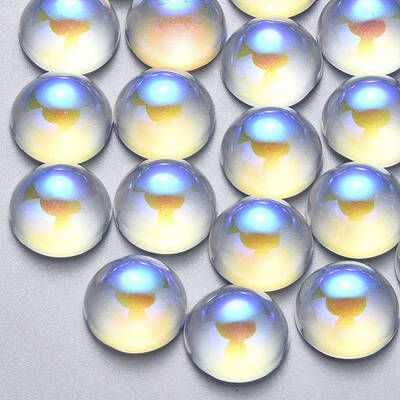 Transparent Glass Cabochons