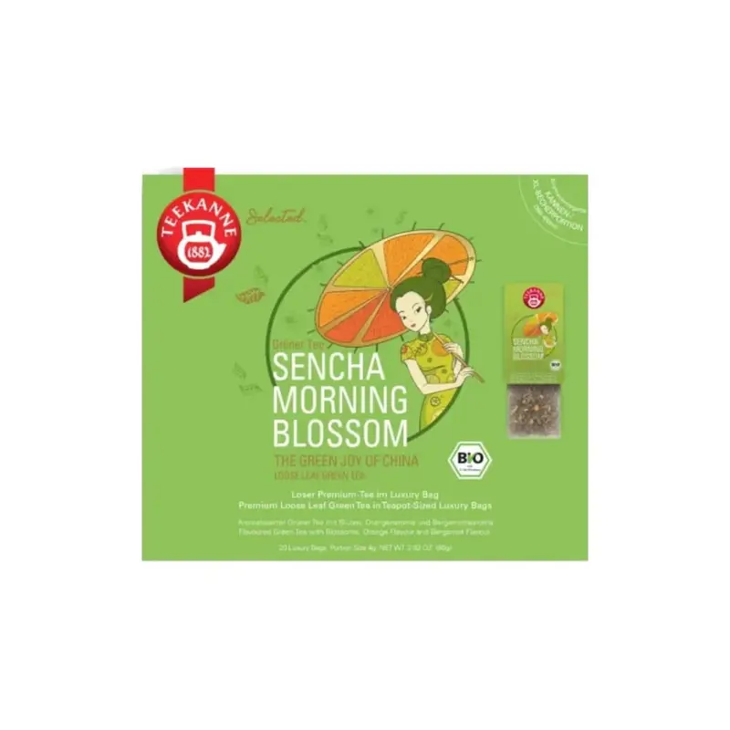 Teekanne Bio Luxury Bag - Sencha Morning Blossom, 20 sachets (80 g)