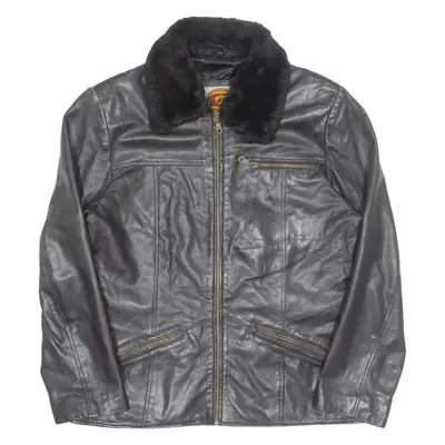 GAPELLE Womens Jacket Brown Leather L