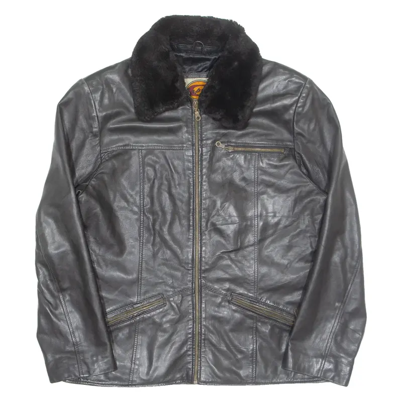 GAPELLE Womens Jacket Brown Leather L