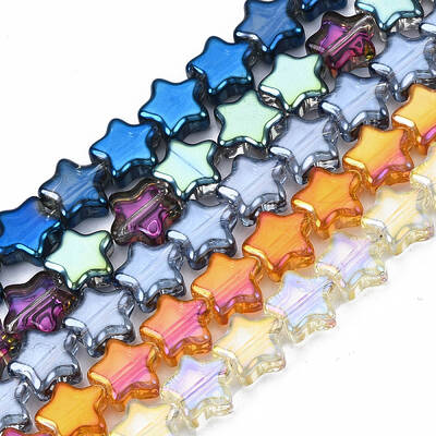 Electroplate Glass Beads Strands