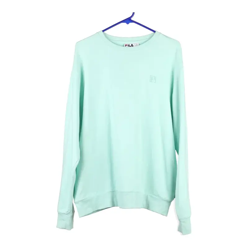Fila Sweatshirt - 2XL Blue Cotton Blend