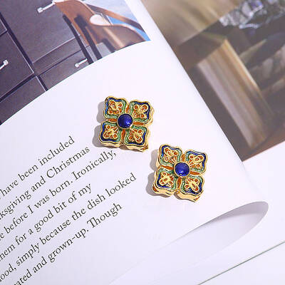 Brass Enamel Beads