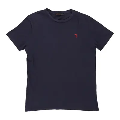 Trussardi T-Shirt - Medium Navy Cotton